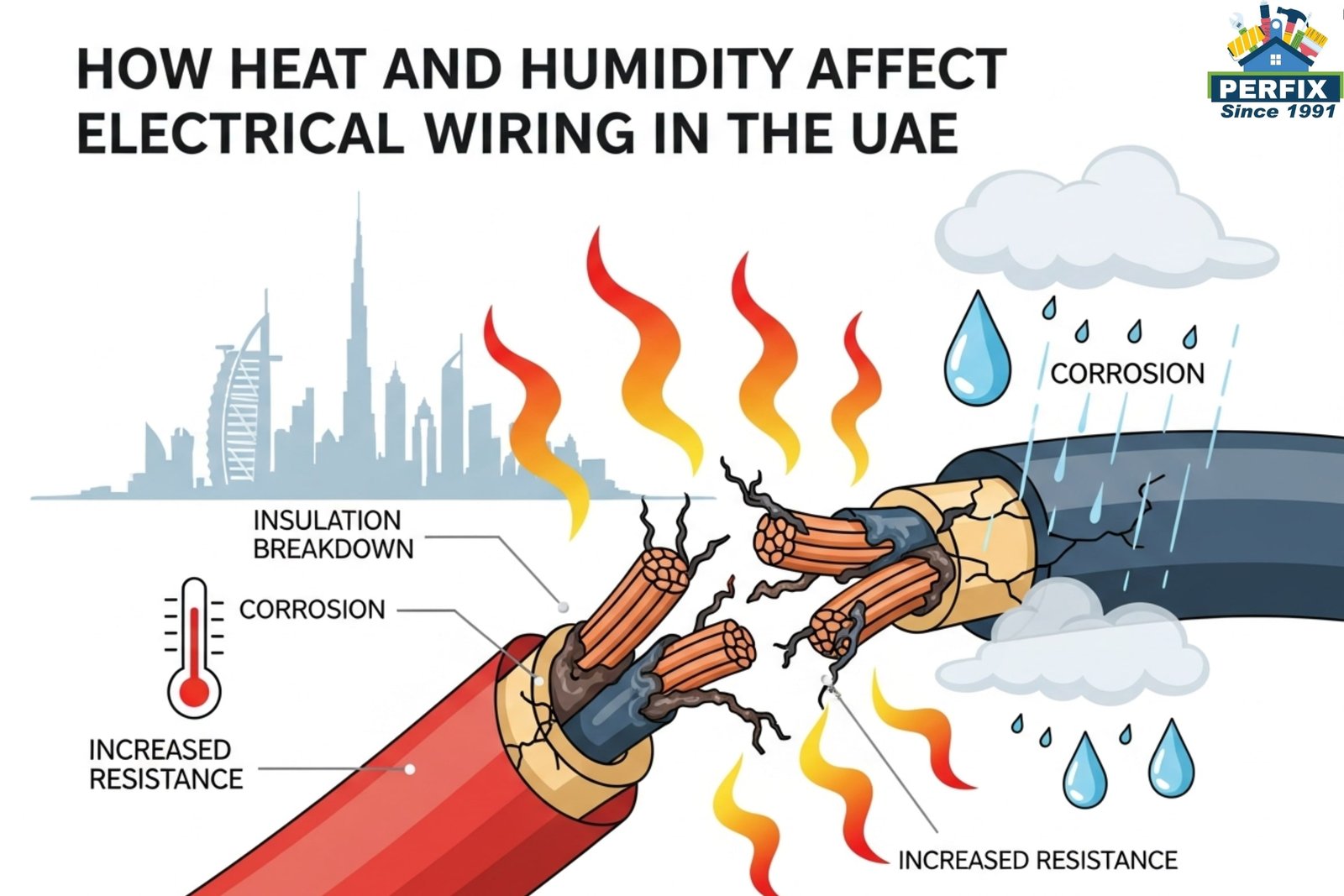 How Heat and Humidity Affect Electrical Wiring in the UAE